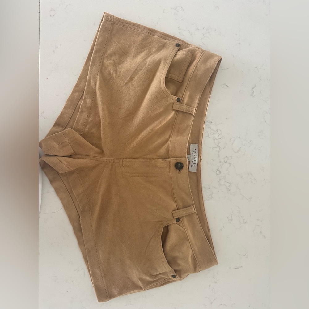 Guess Tan Suede Women's Shorts